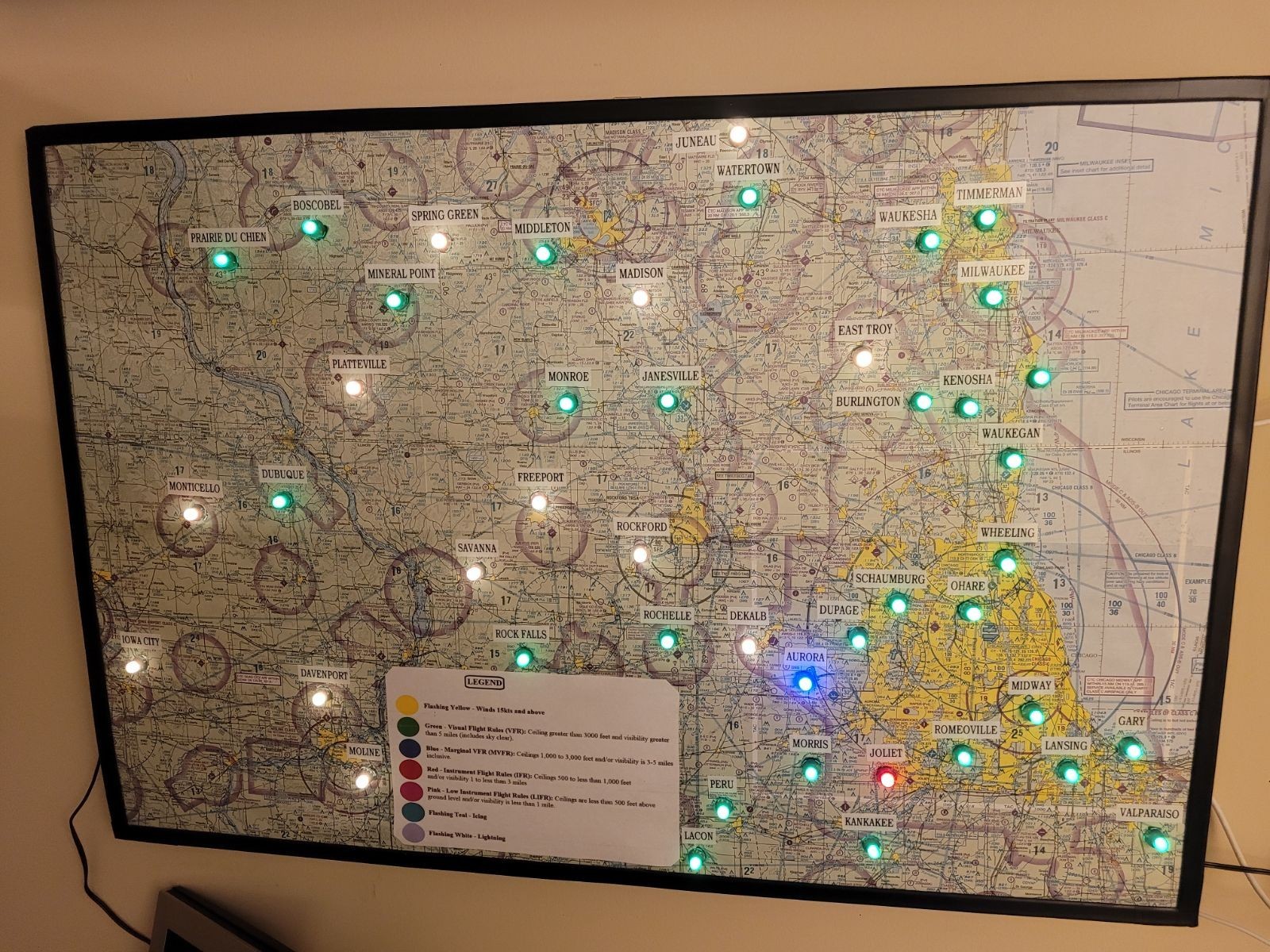 Live METAR Map - PPL Training - Flight School Learning Aid - General Aviation