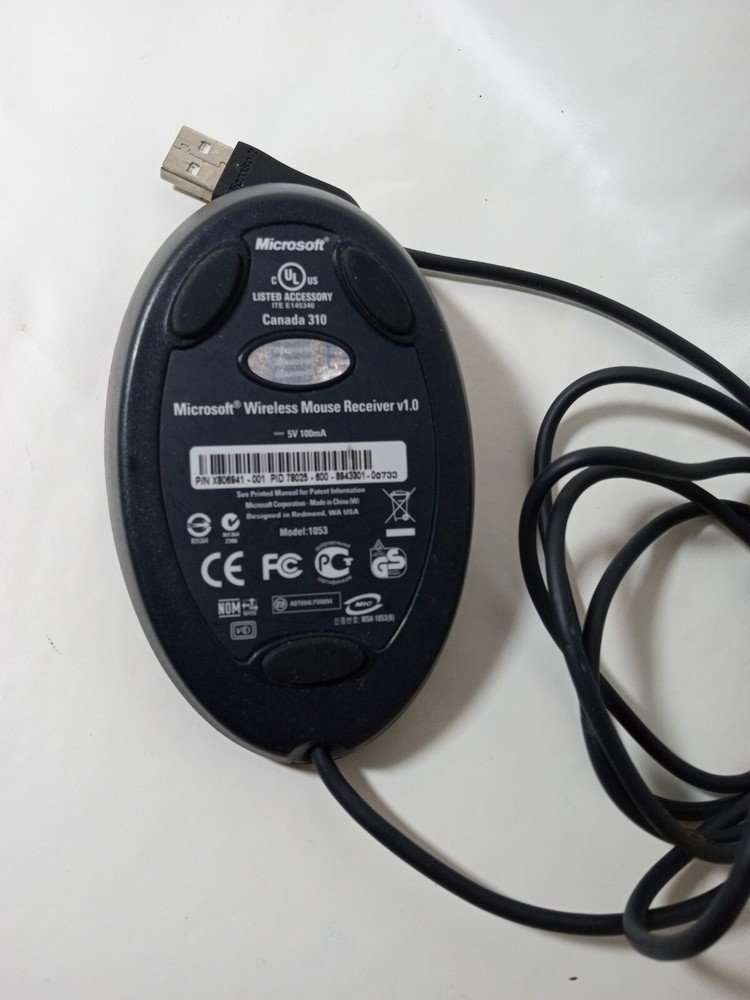 Microsoft Wirless Mouse USB Receiver V1.0 Model 1053