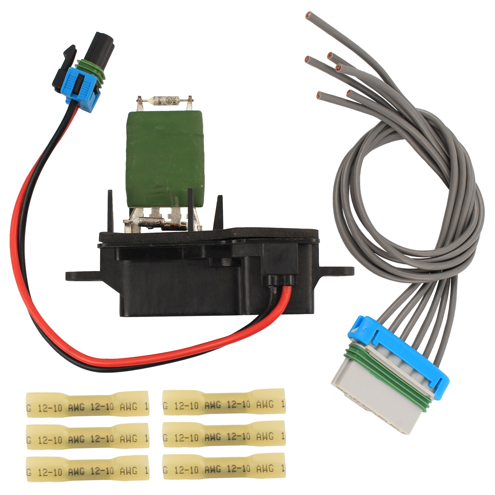 Front Blower Motor Resistor Kit For 1996-2012 Chevrolet Express 1500 2500 3500