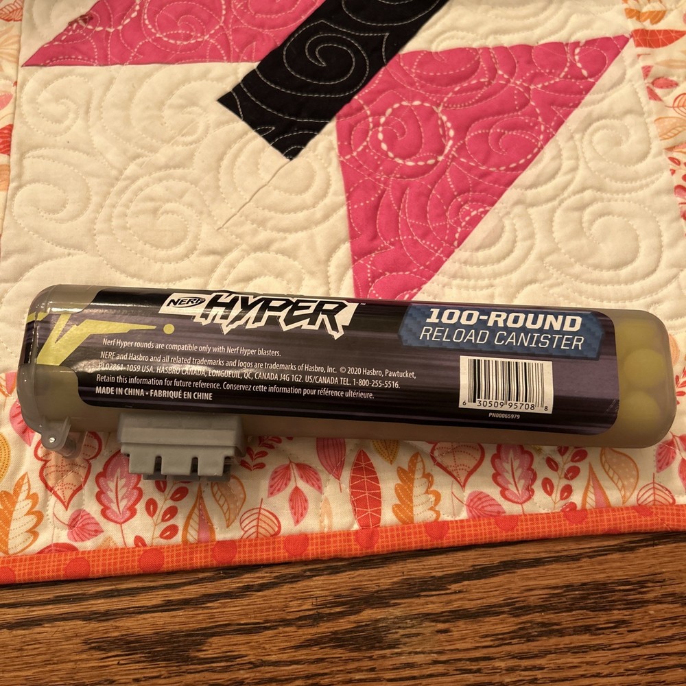 Nerf Hyper Blaster 58-Round Refill Canister Easy Reload Canister E8960  Hasbro