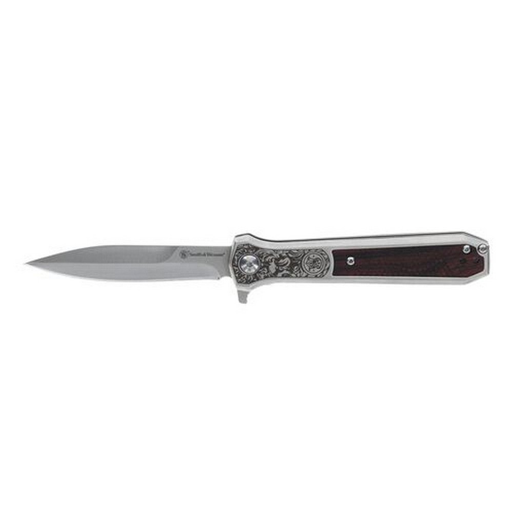 Smith & Wesson Unwavered Folding Knife Stainless Dagger Blade - 1208413