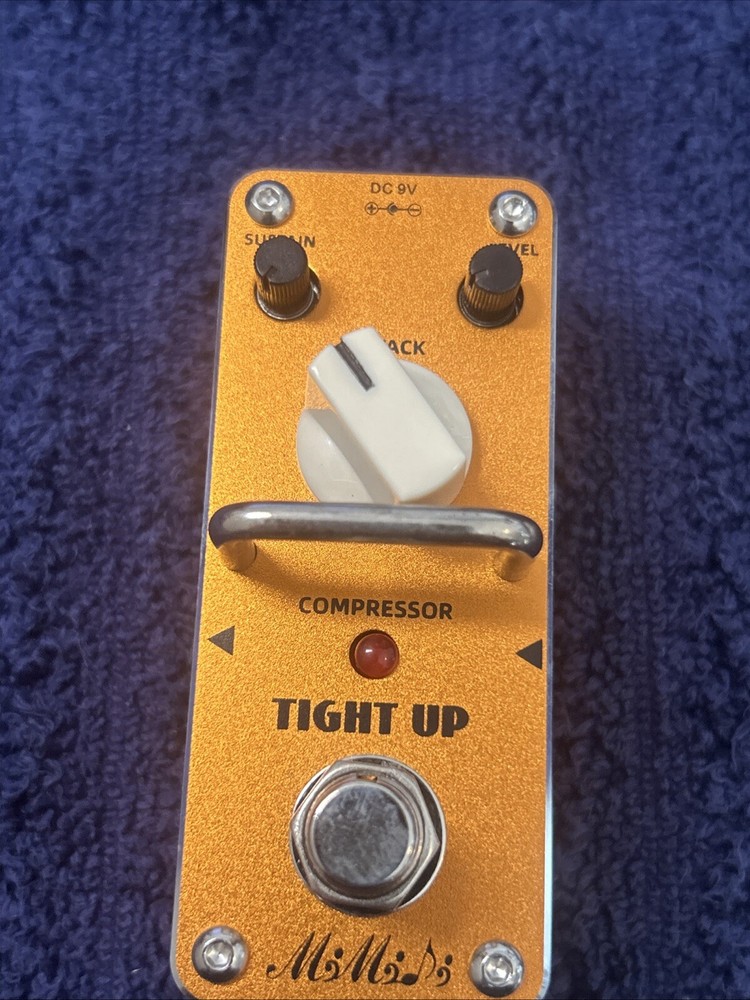 Guitar Compressor Effect Pedal Threshold attack Knob Pedal Switch