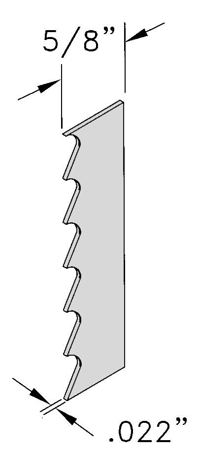 142” BAND SAW BLADE 3 TOOTH BONE-IN