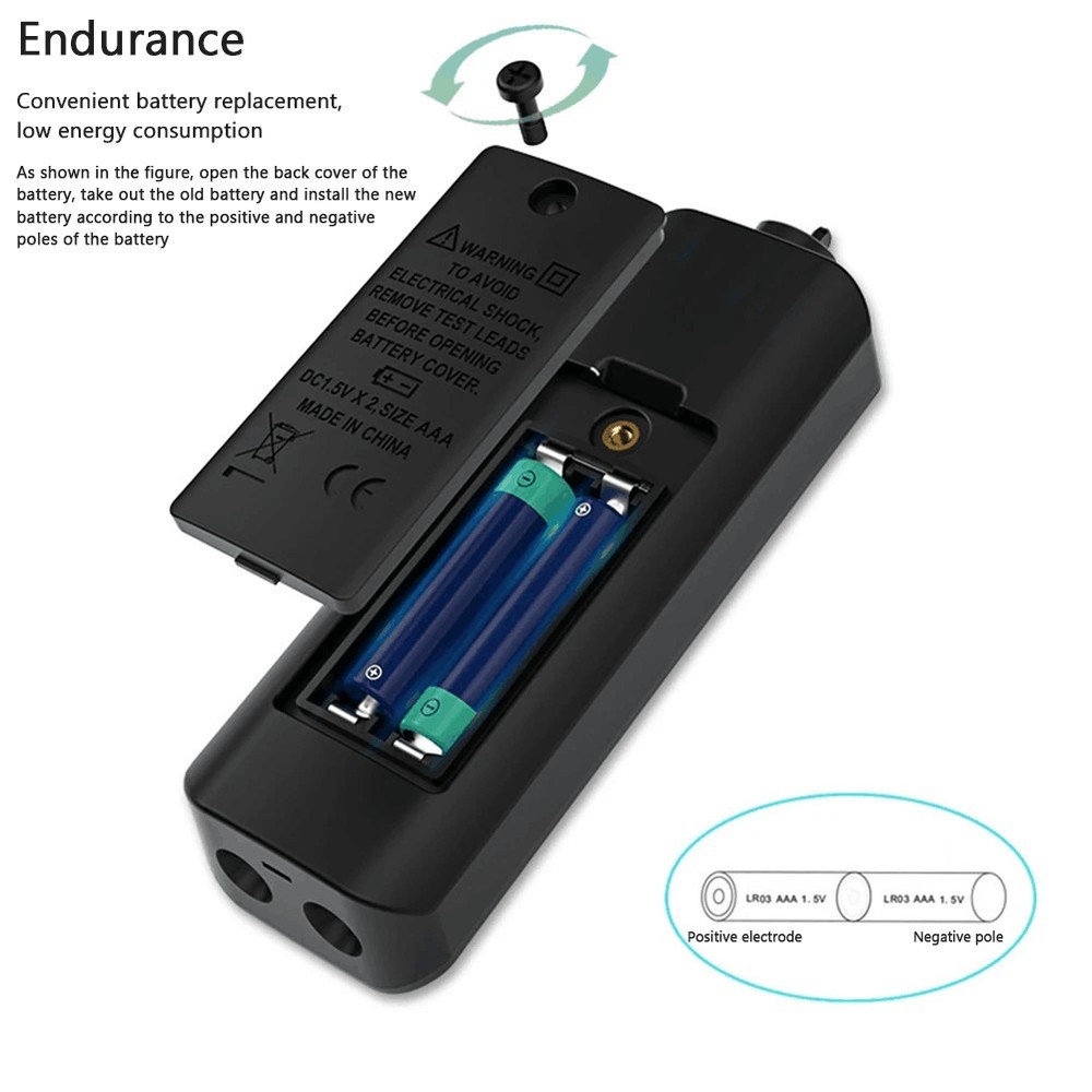 A1 Fully Automatic Digital Multimeter Backlight Voltage Tester Voltmeter DC AC