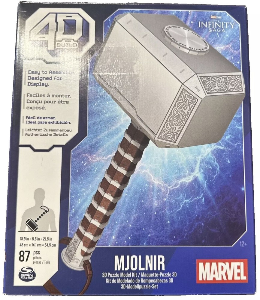 Marvel: 4D Build Thor Mjolnir Hammer 3D Puzzle Spin Master 🔥🔥🔥
