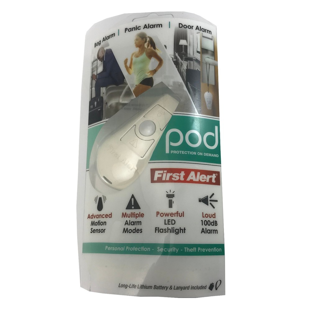 First Alert Protection on Demand POD Flashlight Motion Sensor Personal Alarm
