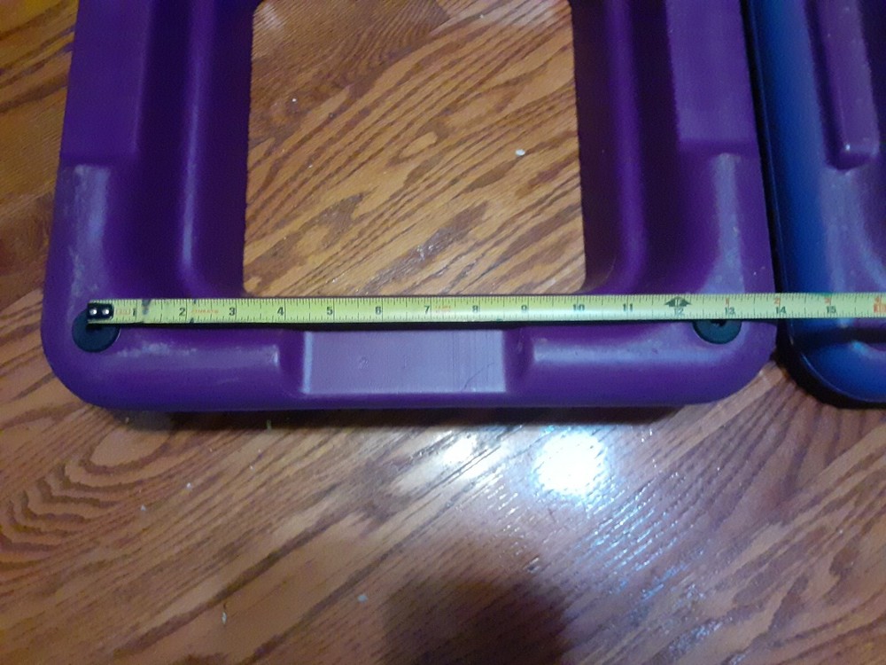TWO RISERS For THE STEP Aerobics 16"x16" Stepper Exercise PURPLE