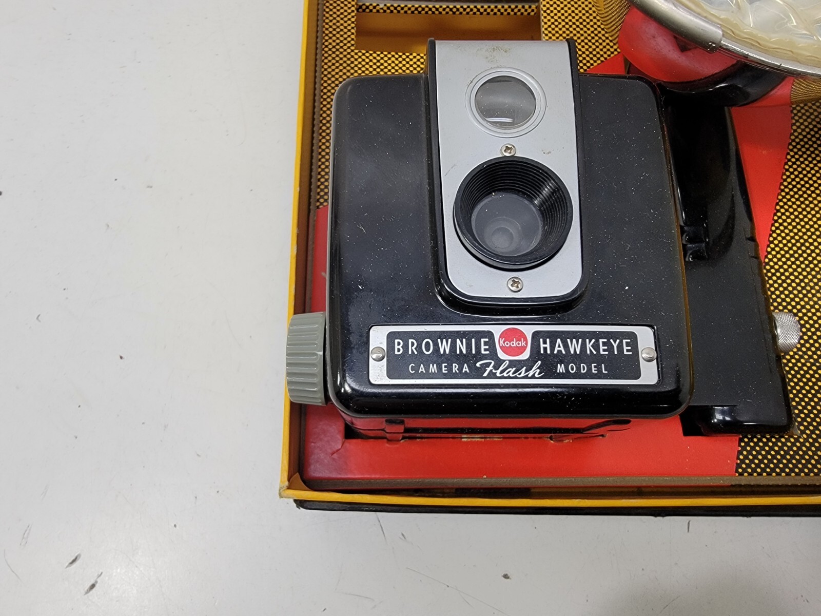 Vintage Kodak Brownie Hawkeye Outfit in Original Box Flash Model Camera