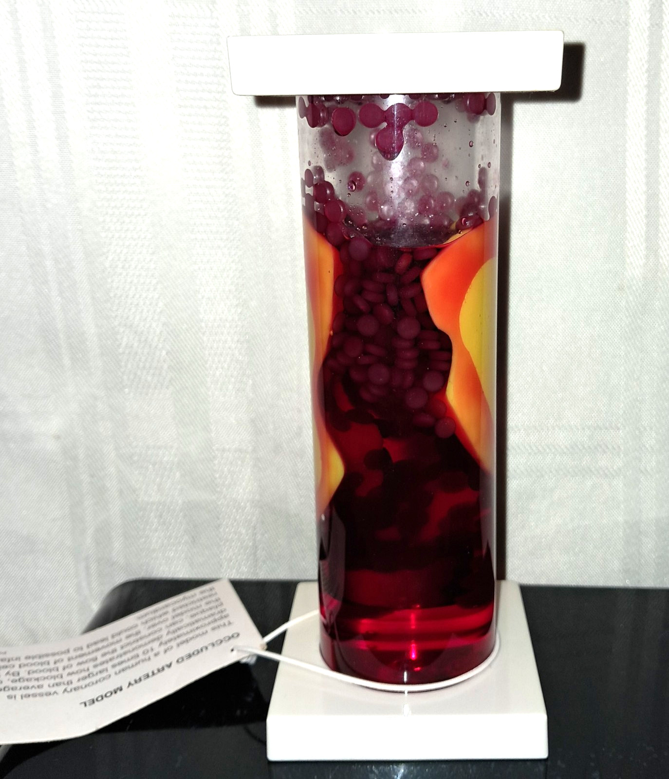 1993 Lescol Brand 7"x2" "Occluded Artery Model" For Pharmaceutical Marketing