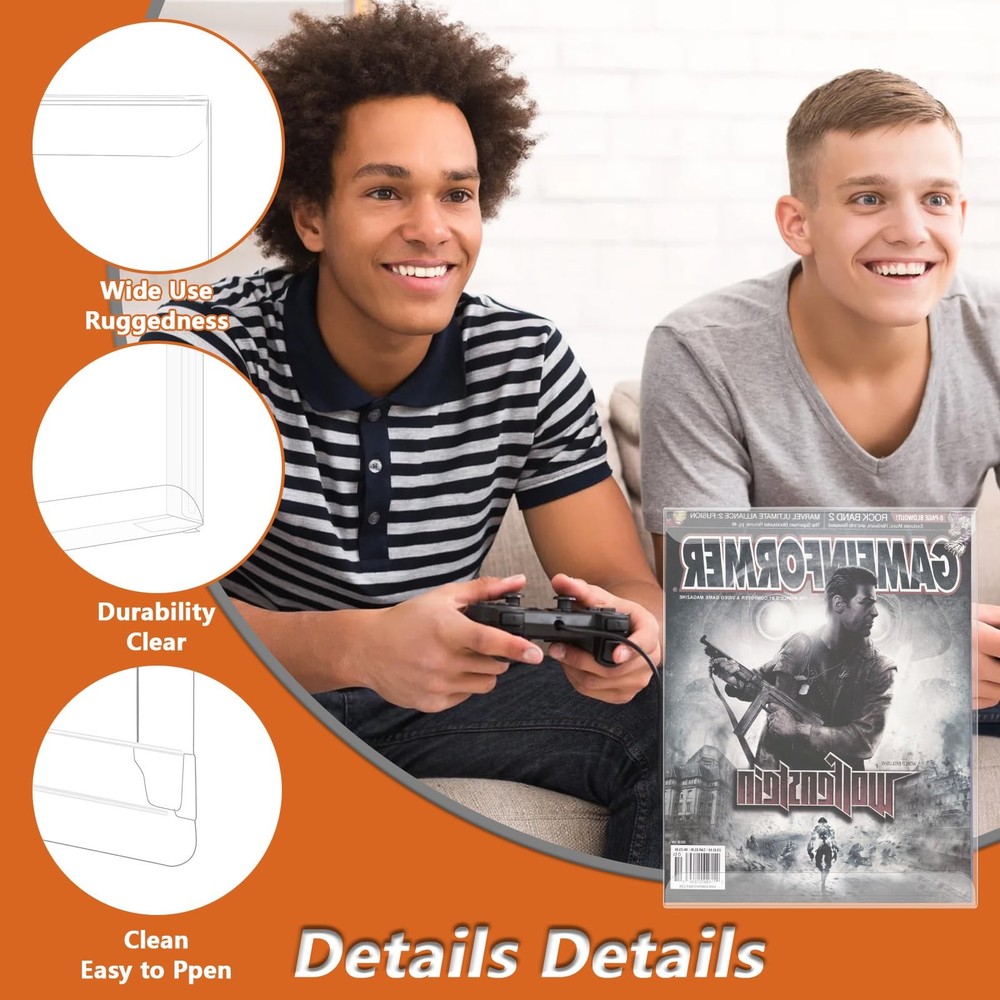 Earthtec 50 Pack Steelbook Protector Sleeves Case Replacement for Transparent