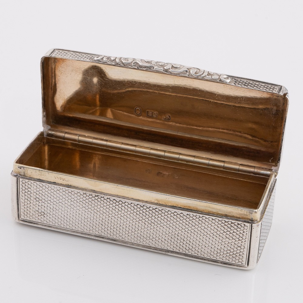 Edward Smith Silver Snuff Box Birmingham 1836
