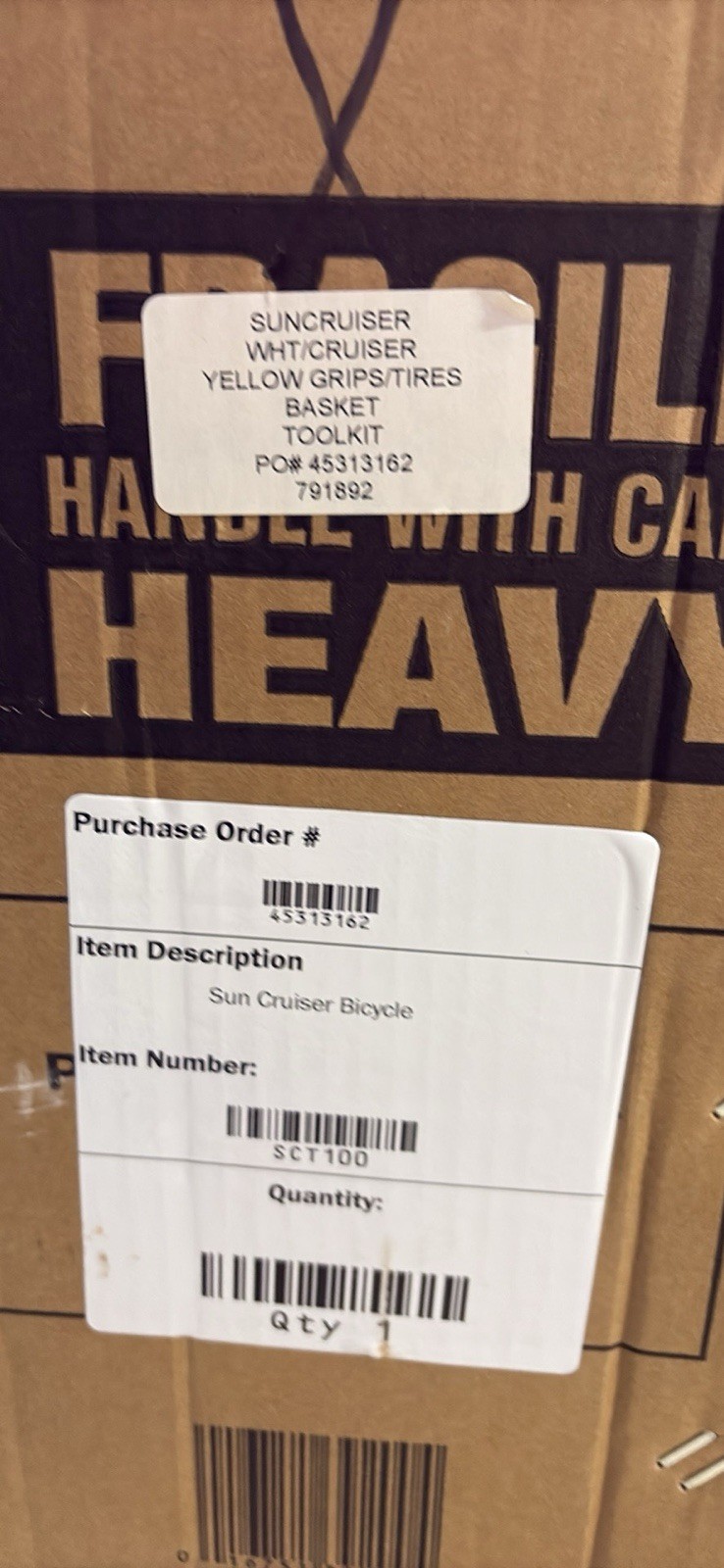 Sun Cruiser Ice Tea 26” Cruiser Bike. New In Original Box. Kent Bikes 39200