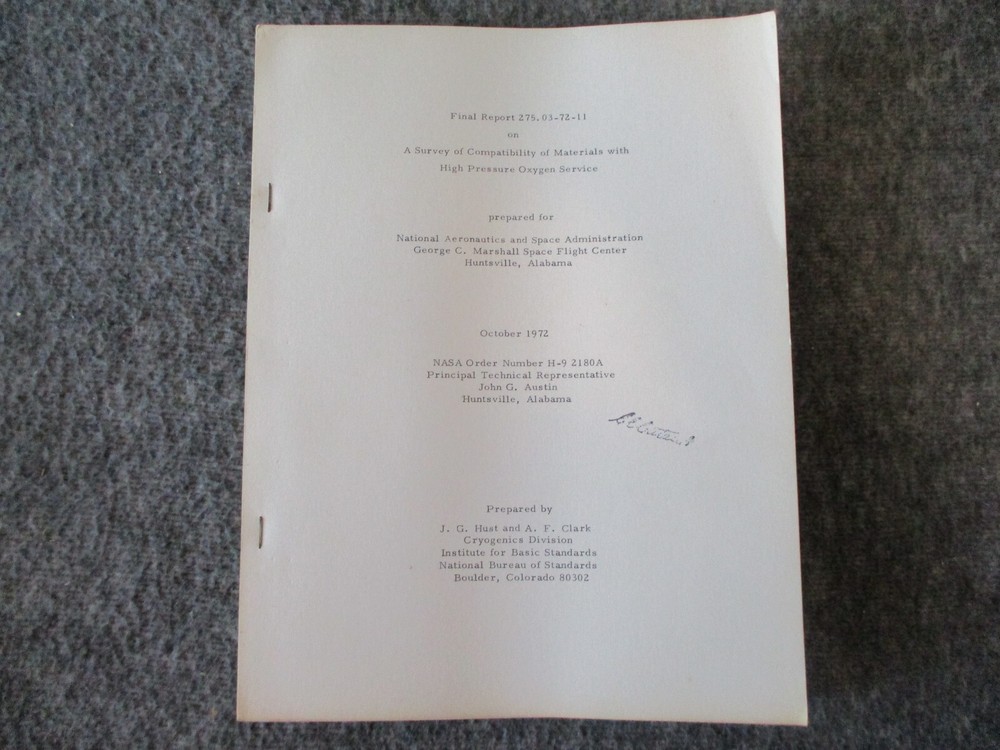 NASA MSFC/ROCKETDYNE/LOCKHEED SPACE SHUTTLE & SRB MATERIALS REPORTS 1970s