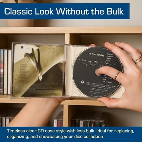 BCW CD Jewel Cases - 10 Pack | Clear CD Cases for Standard Assorted Sizes