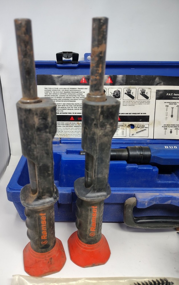 Powder Actuated Tool Ramset Bundle w/ Duo-Fast DF-27, Hammers, Pins Case
