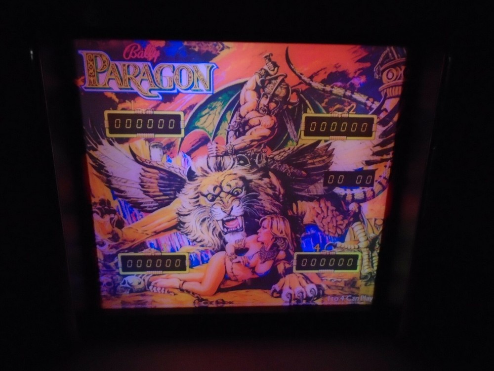 Bally Paragon Pinball Head LED Display light box