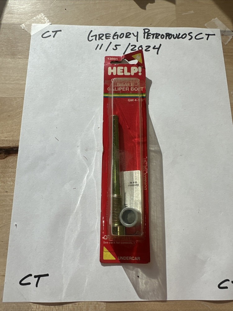 Help! Oversized Brake Caliper Bolt 13895