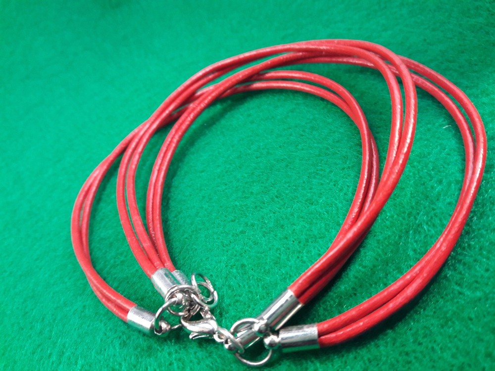 Red Leather Bracelet