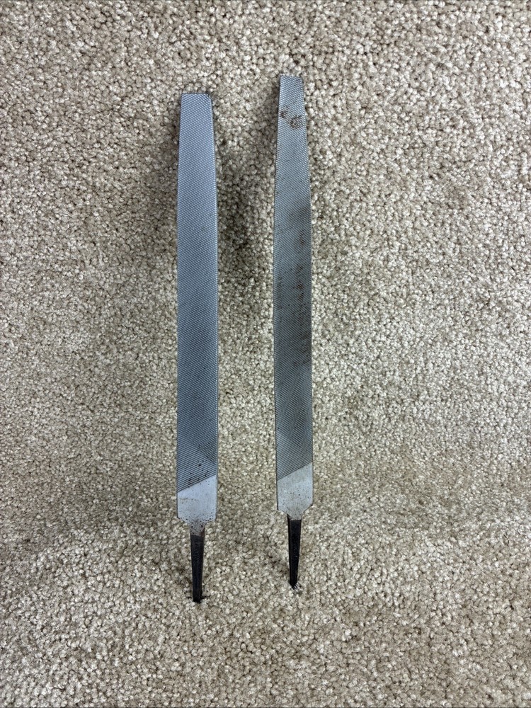 Craftsman Kromedge 10” Flat & Half-Round File Set Vintage
