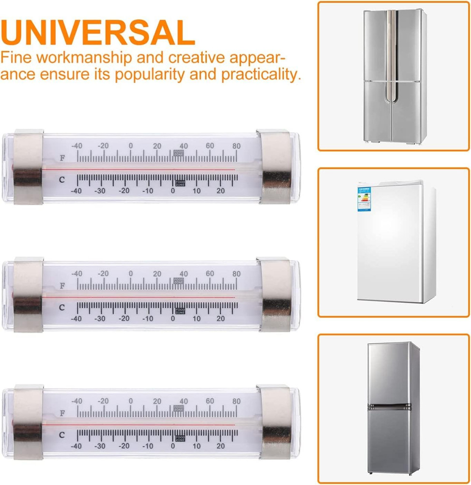 Refrigerator Freezer Thermometer 12 Pack Safe Non Toxic Large Range