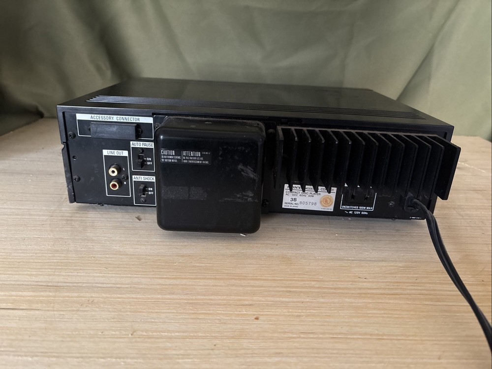 Sony CDP-101 CD Player. Drawer Won’t Open, Untested Further
