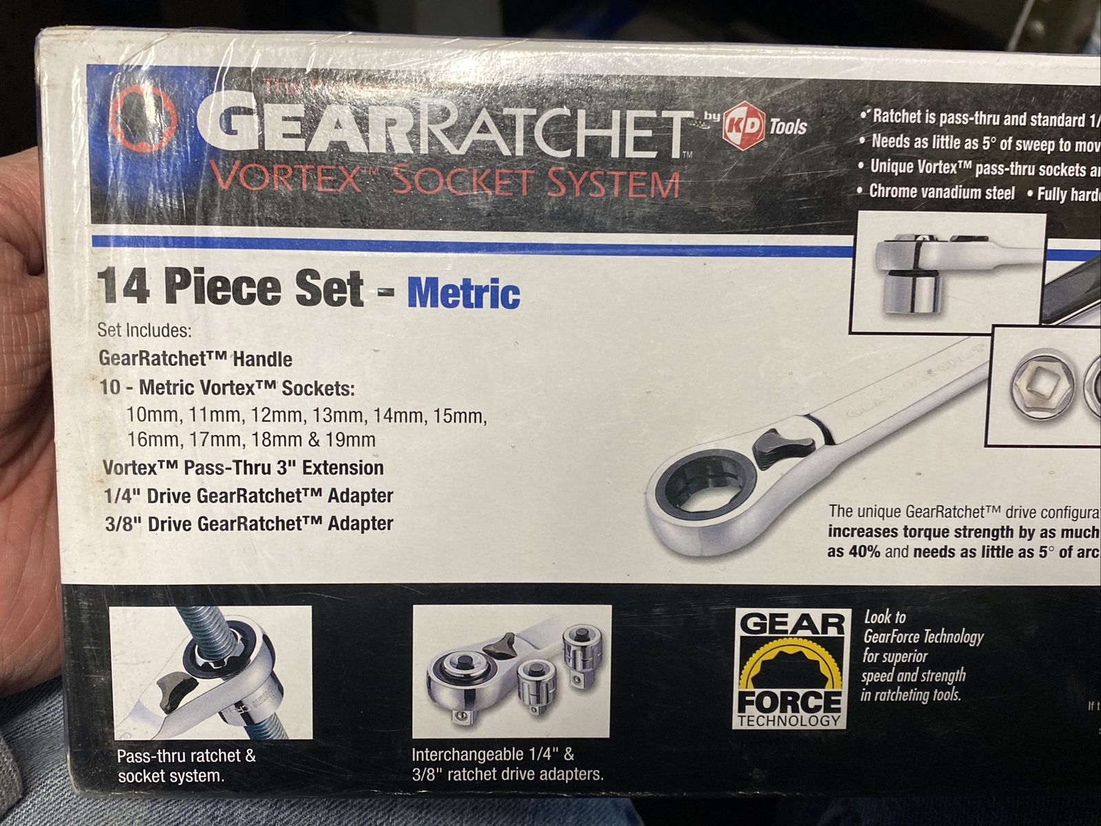 GearRatchet, 14pc. Met Vortex Socket Set, Part #8914