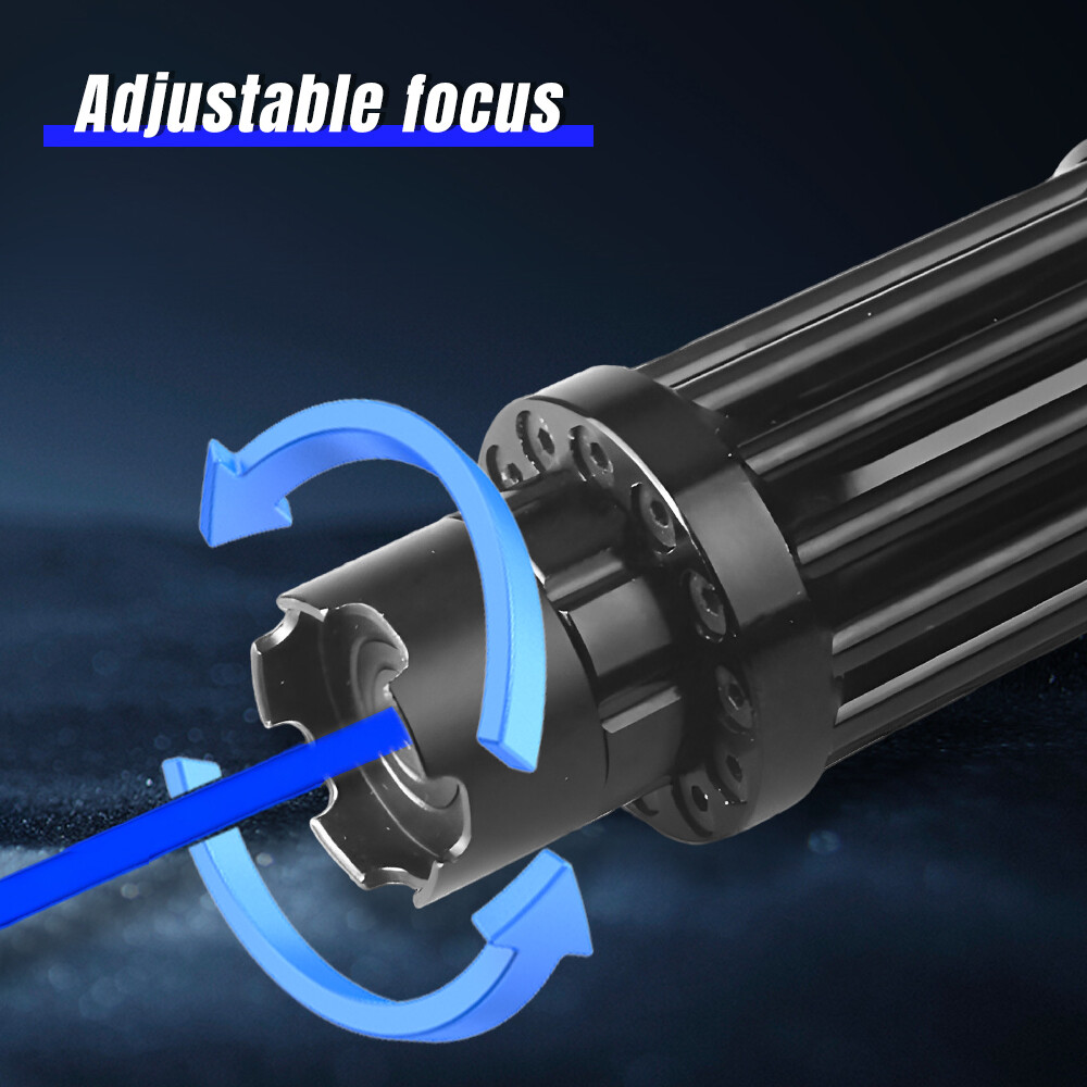 Adjustable Blue Laser Pointer Visible Star Light Beam Dot Light with 5 Head