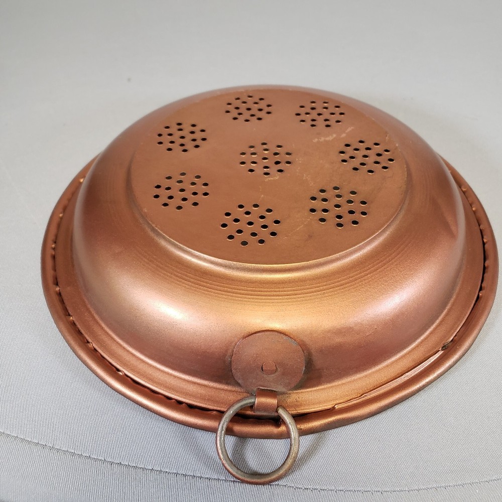 VTG round Copper Kitchen Strainer - 9.25" Diameter
