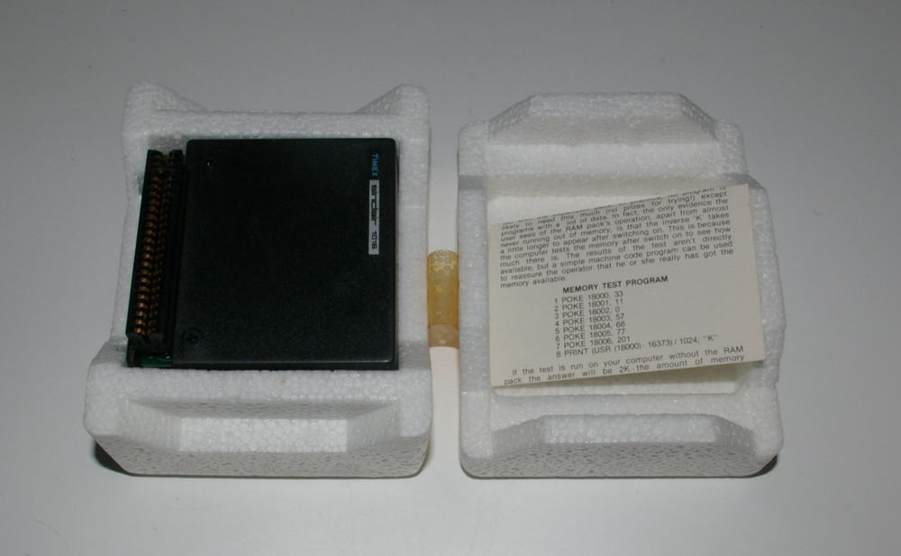 Timex Sinclair 1016 16K RAM Module for Sinclair 1000