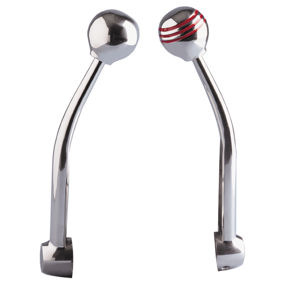 Ongaro Standard Control Arm Set w/Red Throttle Knob & Plain Shift Knob