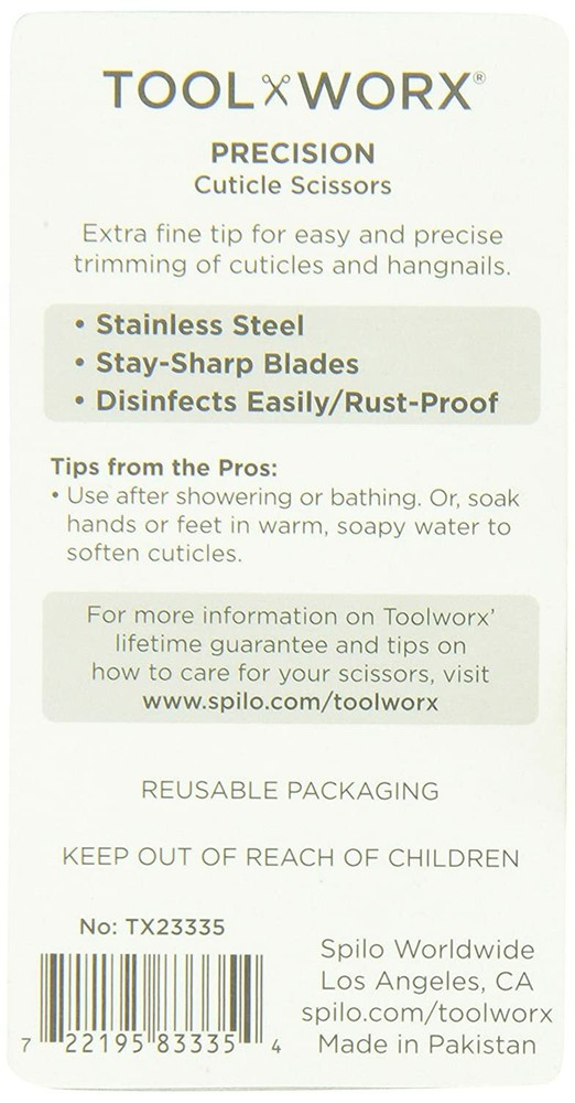Toolworx Precision Cuticle Scissors