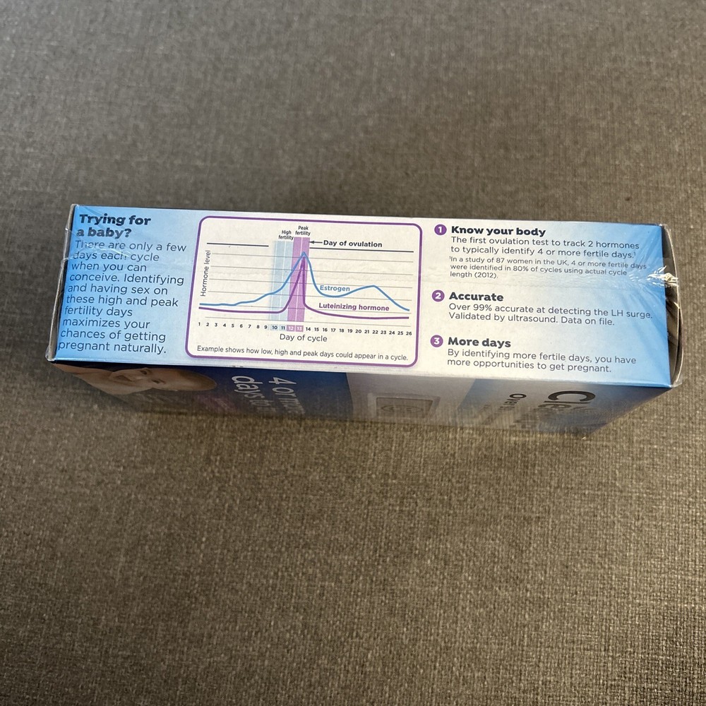 New Clearblue Advanced Digital Ovulation Predictor Kit - 20 Count Exp Date:03/25