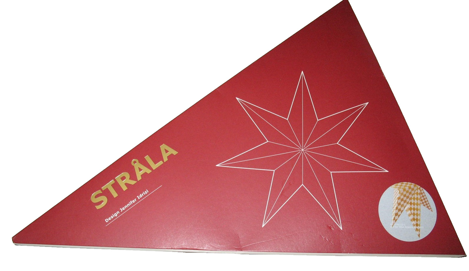 NEW IKEA Strala Lamp Shade  Gold & White Harlequin  104.089.37