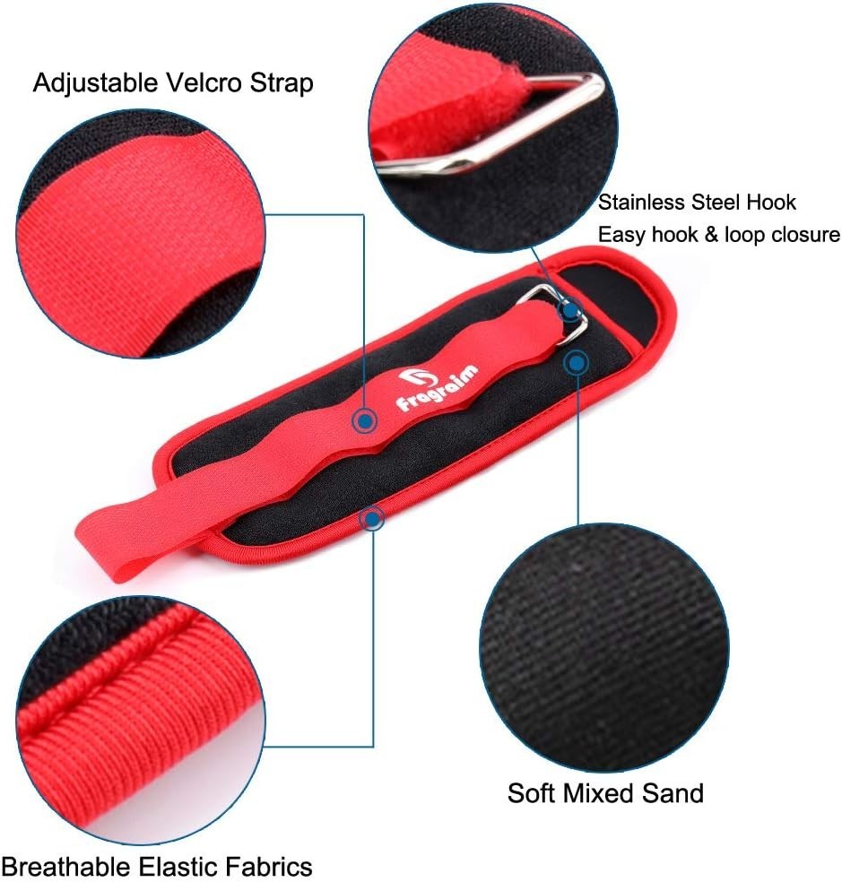 1 Pair Adjustable Ankle Weights for Physical Therapy & Strength - All Sizes