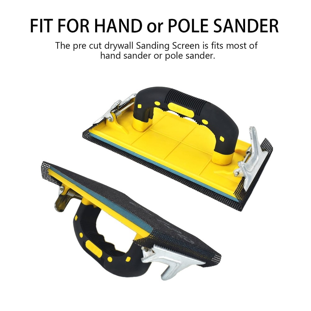 Drywall Sanding Screen Mesh Kit - 18pcs, Multiple Grits