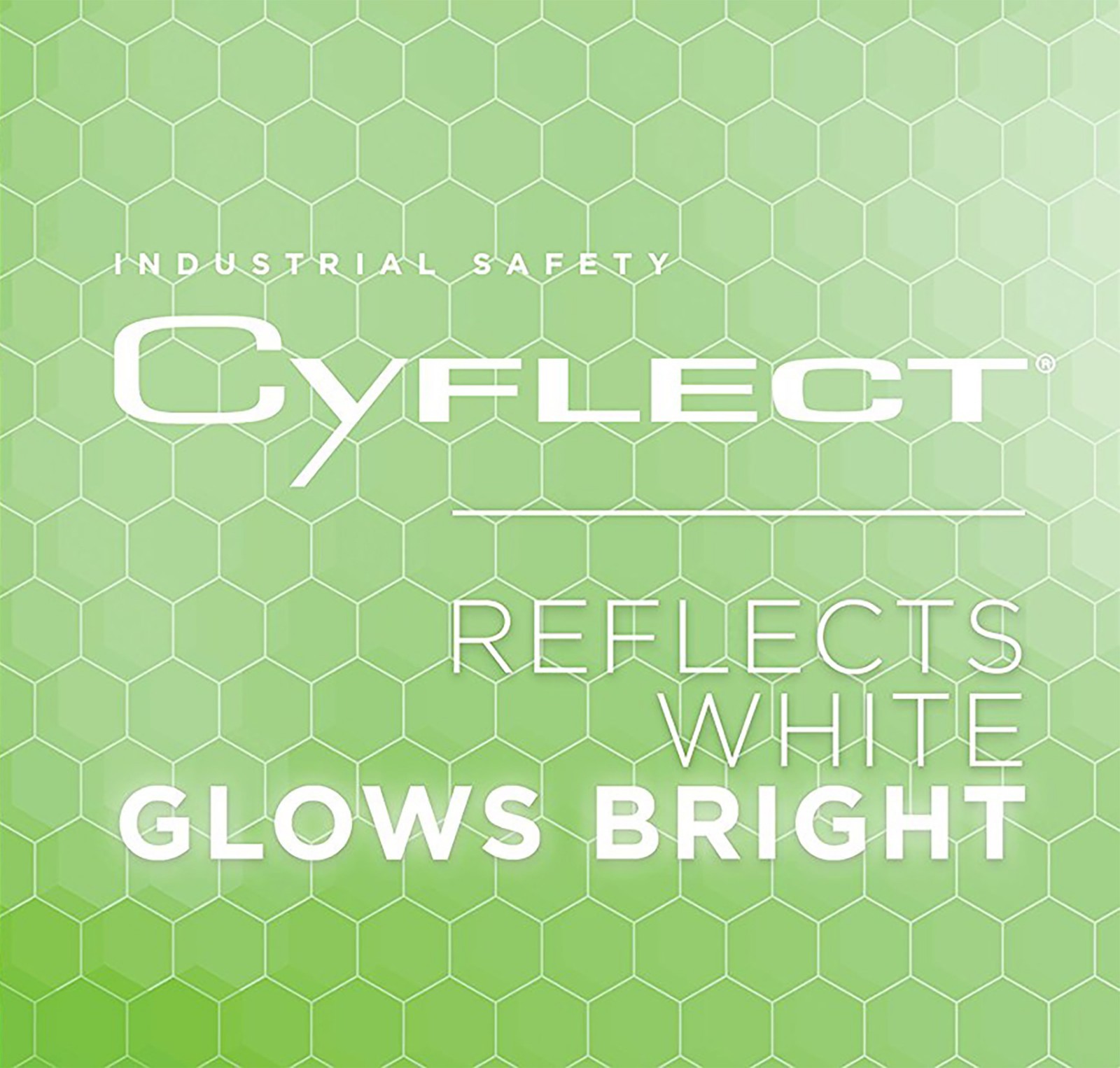 1 Foot - 2" / 50mm Honeycomb Cyflect Sew On Tape Reflective + Photoluminescent