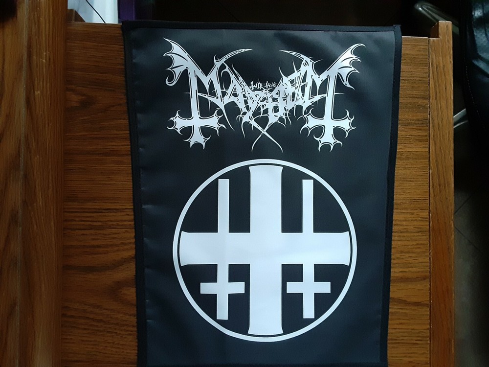 MAYHEM + LOGO,SEW ON SUBLIMATED LARGE BACK PATCH