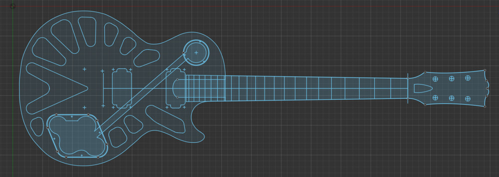 LP 25.5" Full Template Set 0.50" MDF