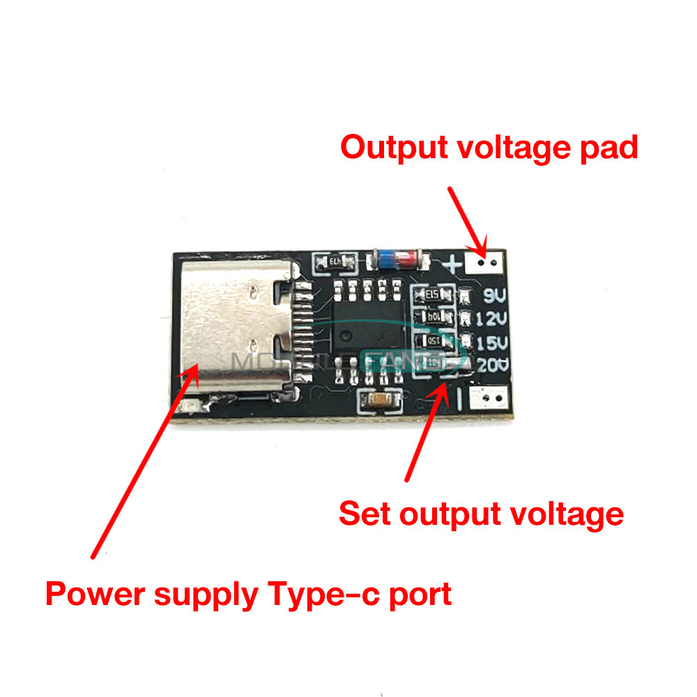 PD 3.0 QC 4.0 Decoy Board Fast Charge Type-C USB Boost Module & Housing Shell