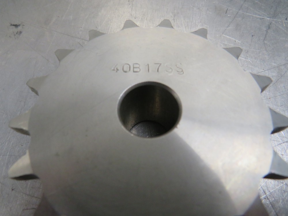 40B17SS Sprocket 5/8" Straight Bore