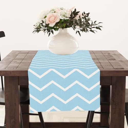 Table Runner, Kitchen Dining Table Decor Decor Gifts Table Runners Wave Shape