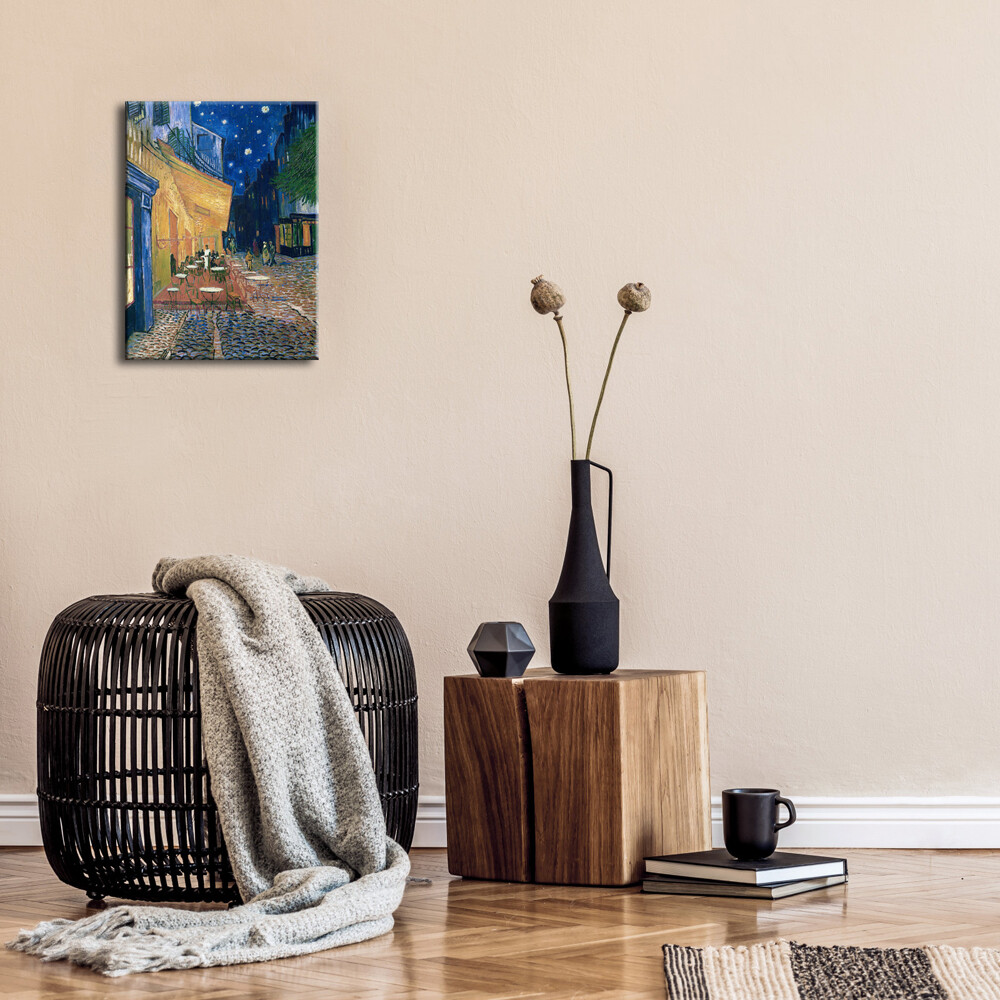 Van Gogh Painting Repro Canvas Print Wall Art Home Decor Cafe Terrace Pictures