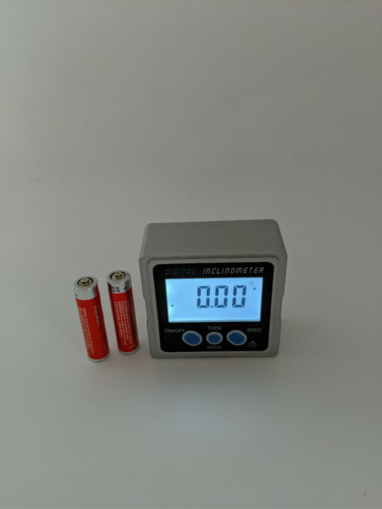 3 Magnets Light LCD Digital Bevel Box Protractor Gauge Angle Inclinometer Level