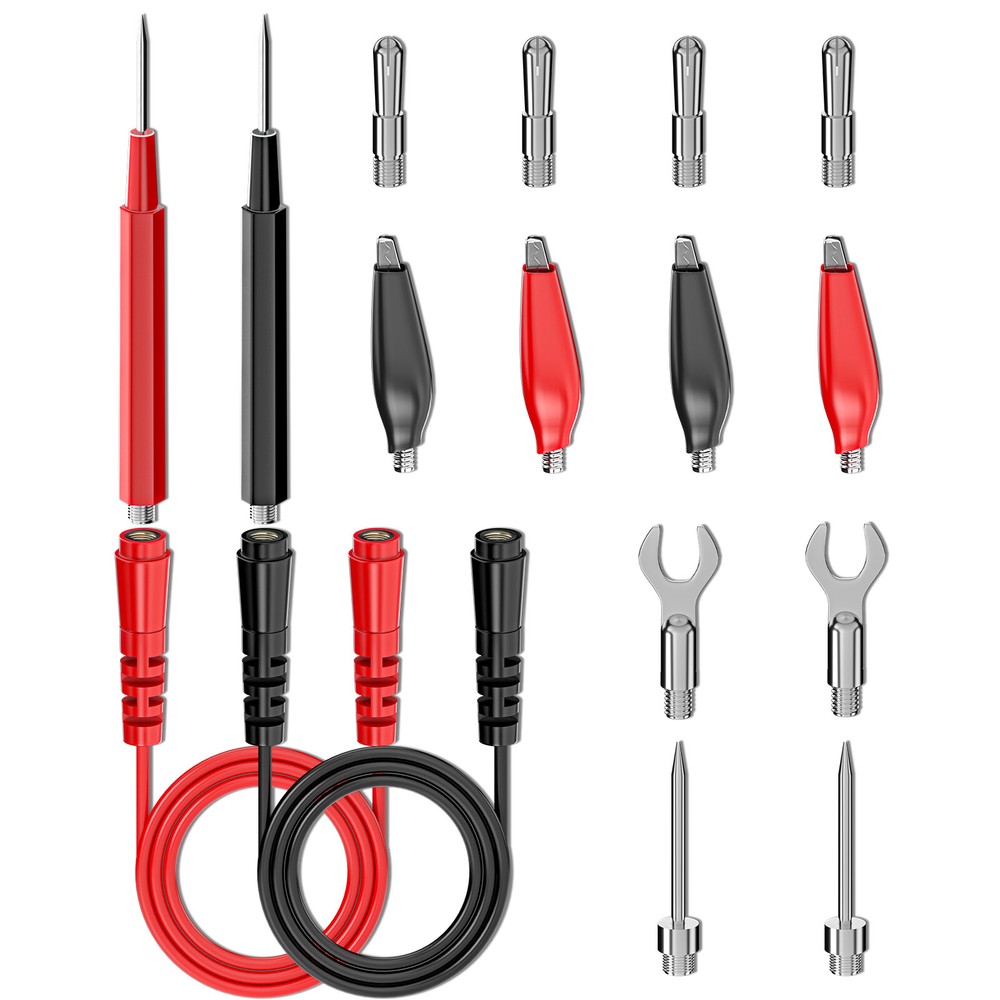 Multimeter Test Lead Kit Replacement Test Wire Set with Alligator Clip