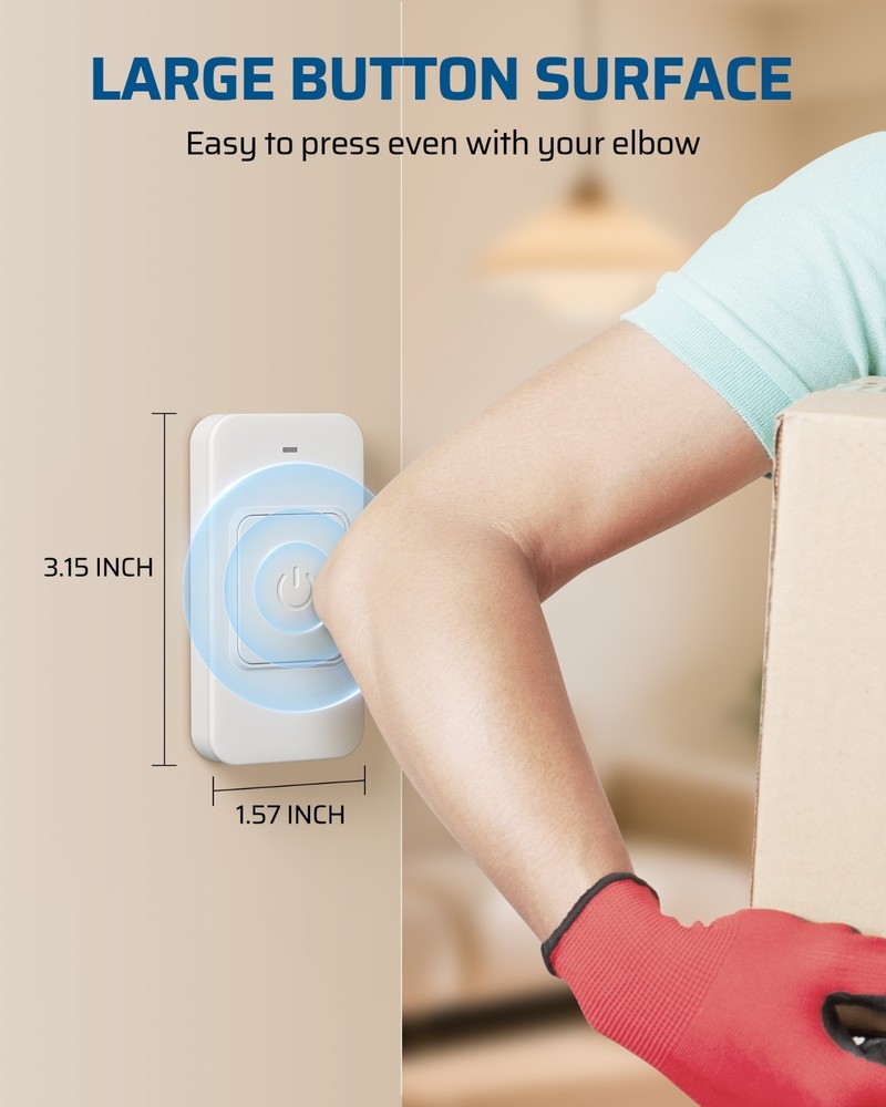 DEWENWILS Wireless Light Switch Kit No Wiring Needed 15A 100ft Range
