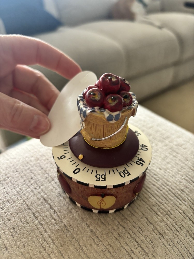 Apples In Basket Kitchen Timer 1 Hour Cooking Timer Vintage Kitchen Timer