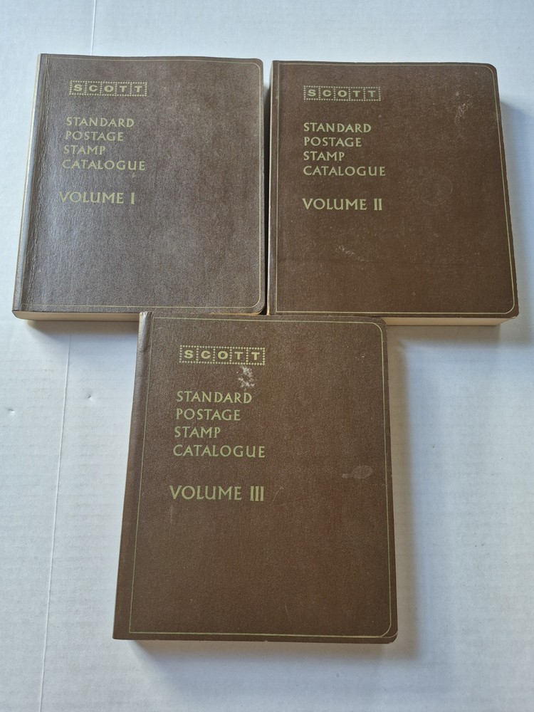 Scott Standard Postage Stamp Catalogue 1972 3 Volumes Reference Estimations