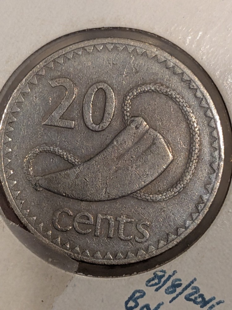 Fiji, 20 Cents, 1987 Circulated