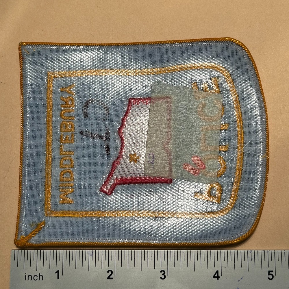 Middlebury Connecticut CT Police patch