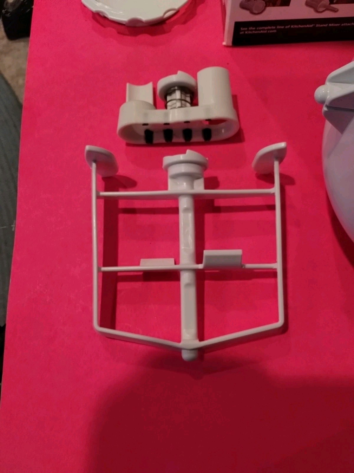 KitchenAid Ice Cream Maker Attachment with Box KICA- White Bowl,, EXC Cond